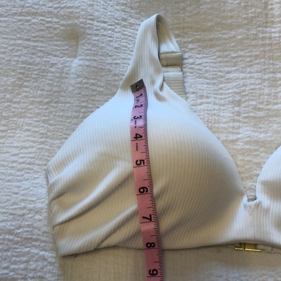 H&M White Padded Bikini Top with Gold Buckle - Picture 16 of 16